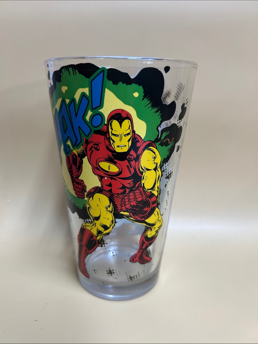 Ironman / Thor Marvel Comics 16oz Pint Drinking Glass by Zak Designs 2016